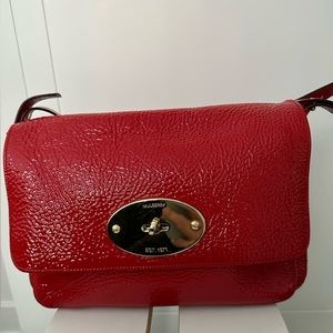 Mulberry Bayswater Shoulder Clutch in Tomato Red